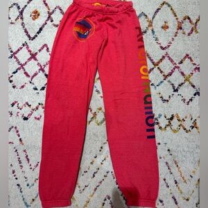 Red aviator nation sweatpants size small